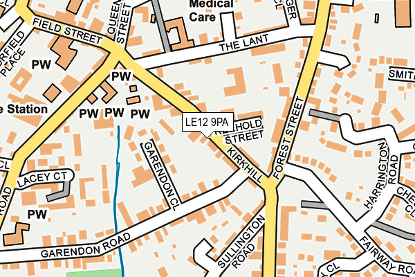 LE12 9PA map - OS OpenMap – Local (Ordnance Survey) LE12 9PA map - OS OpenMap – Local (Ordnance Survey)
