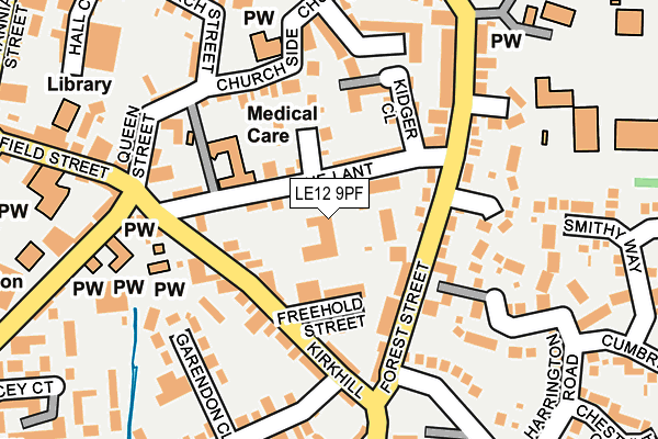 LE12 9PF map - OS OpenMap – Local (Ordnance Survey) LE12 9PF map - OS OpenMap – Local (Ordnance Survey)