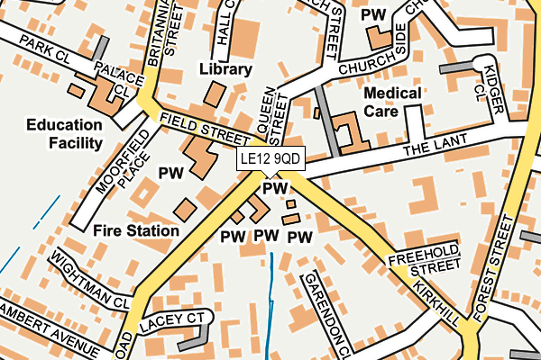 LE12 9QD map - OS OpenMap – Local (Ordnance Survey) LE12 9QD map - OS OpenMap – Local (Ordnance Survey)