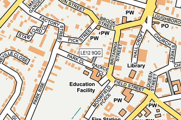 LE12 9QG map - OS OpenMap – Local (Ordnance Survey) LE12 9QG map - OS OpenMap – Local (Ordnance Survey)