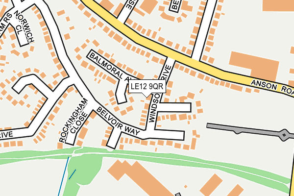 LE12 9QR map - OS OpenMap – Local (Ordnance Survey) LE12 9QR map - OS OpenMap – Local (Ordnance Survey)