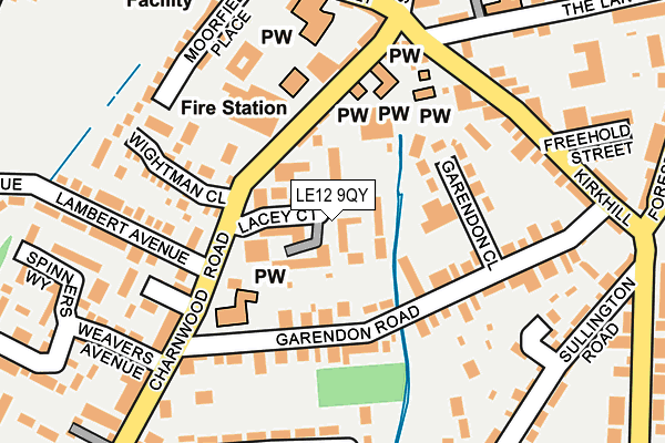 LE12 9QY map - OS OpenMap – Local (Ordnance Survey) LE12 9QY map - OS OpenMap – Local (Ordnance Survey)
