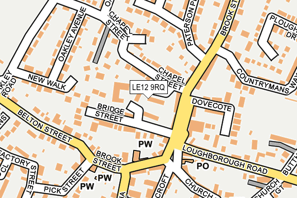 LE12 9RQ map - OS OpenMap – Local (Ordnance Survey) LE12 9RQ map - OS OpenMap – Local (Ordnance Survey)