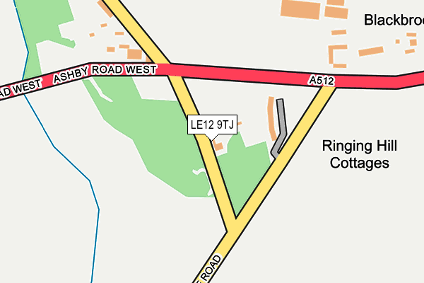 LE12 9TJ map - OS OpenMap – Local (Ordnance Survey) LE12 9TJ map - OS OpenMap – Local (Ordnance Survey)
