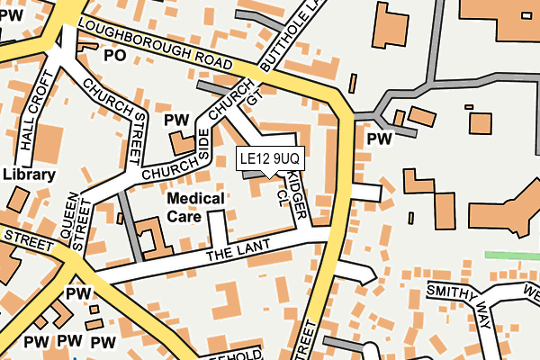 LE12 9UQ map - OS OpenMap – Local (Ordnance Survey) LE12 9UQ map - OS OpenMap – Local (Ordnance Survey)