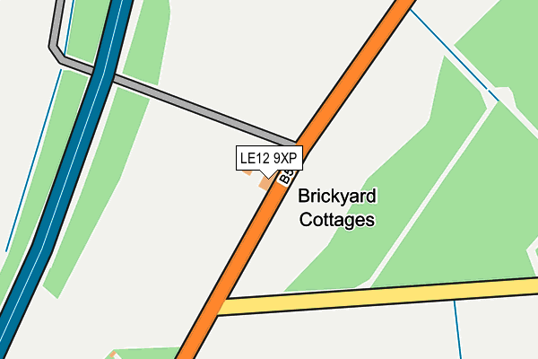 LE12 9XP map - OS OpenMap – Local (Ordnance Survey) LE12 9XP map - OS OpenMap – Local (Ordnance Survey)