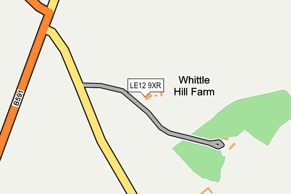 LE12 9XR map - OS OpenMap – Local (Ordnance Survey) LE12 9XR map - OS OpenMap – Local (Ordnance Survey)