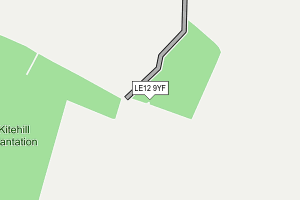 LE12 9YF map - OS OpenMap – Local (Ordnance Survey) LE12 9YF map - OS OpenMap – Local (Ordnance Survey)