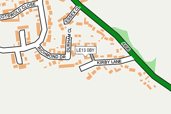LE13 0BY map - OS OpenMap – Local (Ordnance Survey) LE13 0BY map - OS OpenMap – Local (Ordnance Survey)