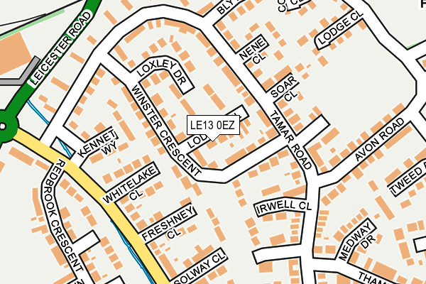 LE13 0EZ map - OS OpenMap – Local (Ordnance Survey) LE13 0EZ map - OS OpenMap – Local (Ordnance Survey)