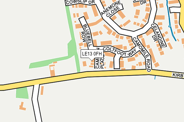 LE13 0FH map - OS OpenMap – Local (Ordnance Survey) LE13 0FH map - OS OpenMap – Local (Ordnance Survey)