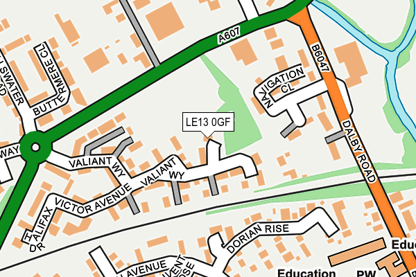 LE13 0GF map - OS OpenMap – Local (Ordnance Survey) LE13 0GF map - OS OpenMap – Local (Ordnance Survey)