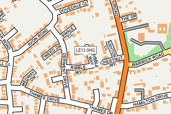 LE13 0HG map - OS OpenMap – Local (Ordnance Survey) LE13 0HG map - OS OpenMap – Local (Ordnance Survey)