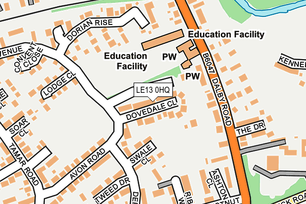 LE13 0HQ map - OS OpenMap – Local (Ordnance Survey) LE13 0HQ map - OS OpenMap – Local (Ordnance Survey)