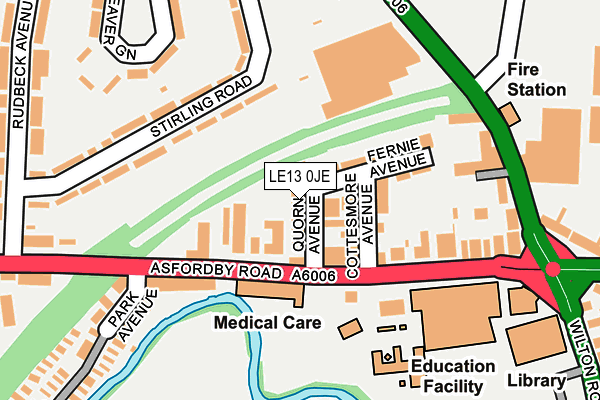 LE13 0JE map - OS OpenMap – Local (Ordnance Survey) LE13 0JE map - OS OpenMap – Local (Ordnance Survey)