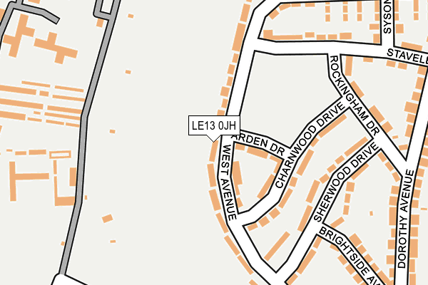 LE13 0JH map - OS OpenMap – Local (Ordnance Survey) LE13 0JH map - OS OpenMap – Local (Ordnance Survey)