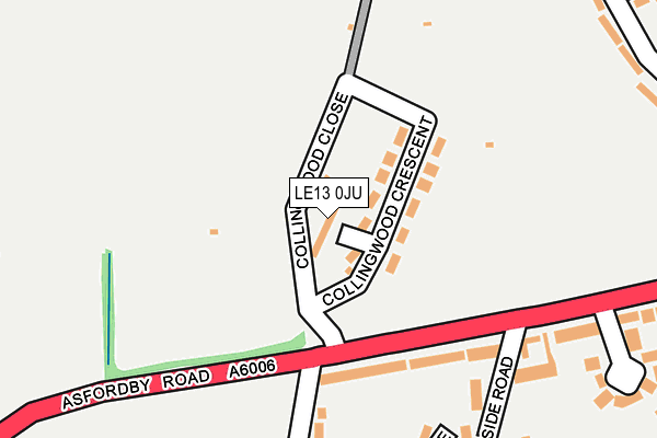 LE13 0JU map - OS OpenMap – Local (Ordnance Survey) LE13 0JU map - OS OpenMap – Local (Ordnance Survey)