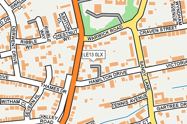 LE13 0LX map - OS OpenMap – Local (Ordnance Survey) LE13 0LX map - OS OpenMap – Local (Ordnance Survey)