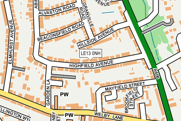 LE13 0NH map - OS OpenMap – Local (Ordnance Survey) LE13 0NH map - OS OpenMap – Local (Ordnance Survey)