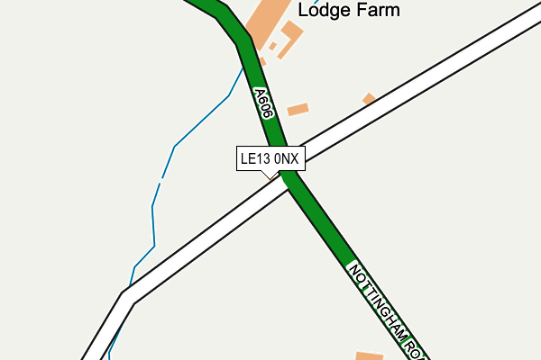 LE13 0NX map - OS OpenMap – Local (Ordnance Survey) LE13 0NX map - OS OpenMap – Local (Ordnance Survey)