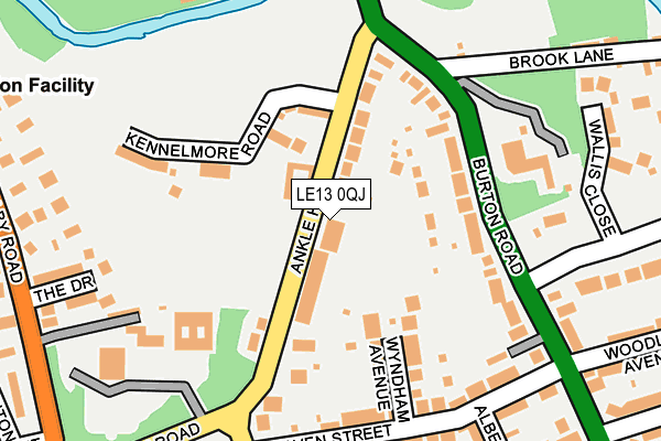 LE13 0QJ map - OS OpenMap – Local (Ordnance Survey) LE13 0QJ map - OS OpenMap – Local (Ordnance Survey)