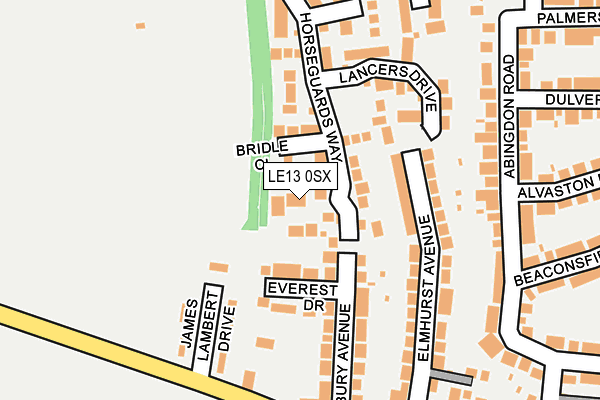 LE13 0SX map - OS OpenMap – Local (Ordnance Survey) LE13 0SX map - OS OpenMap – Local (Ordnance Survey)