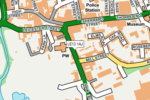 LE13 1AJ map - OS OpenMap – Local (Ordnance Survey) LE13 1AJ map - OS OpenMap – Local (Ordnance Survey)