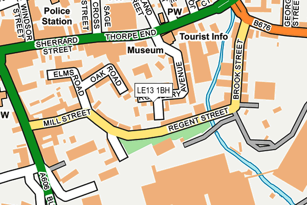 LE13 1BH map - OS OpenMap – Local (Ordnance Survey) LE13 1BH map - OS OpenMap – Local (Ordnance Survey)