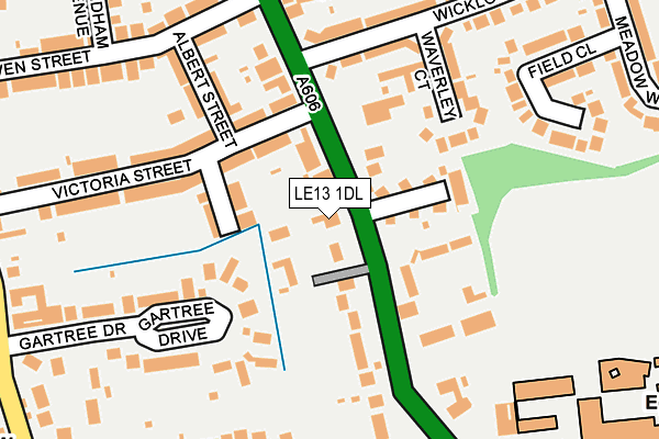 LE13 1DL map - OS OpenMap – Local (Ordnance Survey) LE13 1DL map - OS OpenMap – Local (Ordnance Survey)