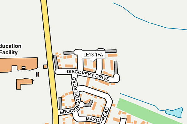 LE13 1FA map - OS OpenMap – Local (Ordnance Survey) LE13 1FA map - OS OpenMap – Local (Ordnance Survey)