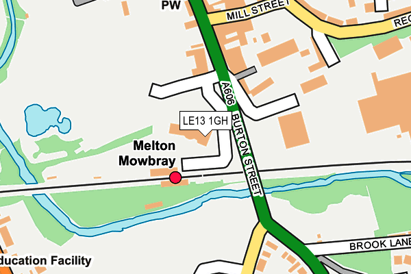 LE13 1GH map - OS OpenMap – Local (Ordnance Survey) LE13 1GH map - OS OpenMap – Local (Ordnance Survey)
