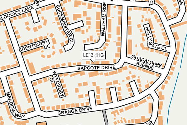 LE13 1HG map - OS OpenMap – Local (Ordnance Survey) LE13 1HG map - OS OpenMap – Local (Ordnance Survey)