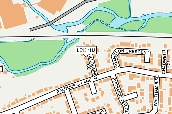 LE13 1HJ map - OS OpenMap – Local (Ordnance Survey) LE13 1HJ map - OS OpenMap – Local (Ordnance Survey)