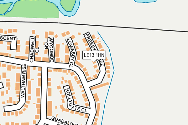 LE13 1HN map - OS OpenMap – Local (Ordnance Survey) LE13 1HN map - OS OpenMap – Local (Ordnance Survey)