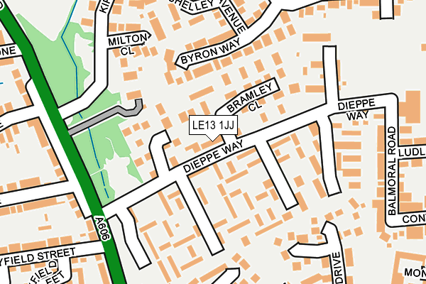 LE13 1JJ map - OS OpenMap – Local (Ordnance Survey) LE13 1JJ map - OS OpenMap – Local (Ordnance Survey)
