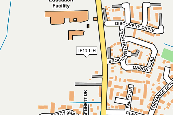 LE13 1LH map - OS OpenMap – Local (Ordnance Survey) LE13 1LH map - OS OpenMap – Local (Ordnance Survey)