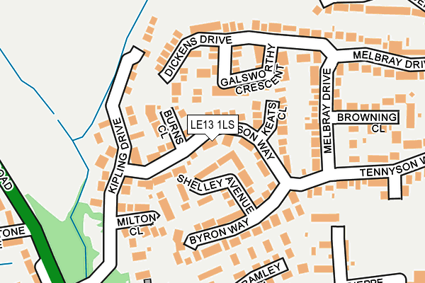 LE13 1LS map - OS OpenMap – Local (Ordnance Survey) LE13 1LS map - OS OpenMap – Local (Ordnance Survey)
