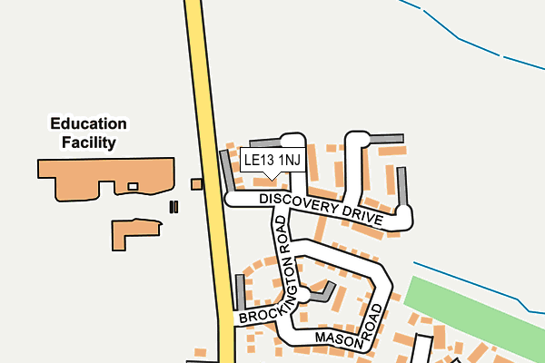 LE13 1NJ map - OS OpenMap – Local (Ordnance Survey) LE13 1NJ map - OS OpenMap – Local (Ordnance Survey)