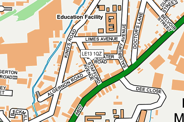 LE13 1QZ map - OS OpenMap – Local (Ordnance Survey) LE13 1QZ map - OS OpenMap – Local (Ordnance Survey)