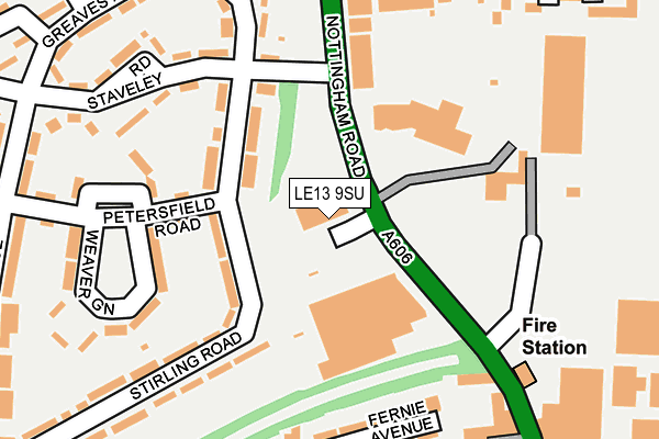 LE13 9SU map - OS OpenMap – Local (Ordnance Survey) LE13 9SU map - OS OpenMap – Local (Ordnance Survey)