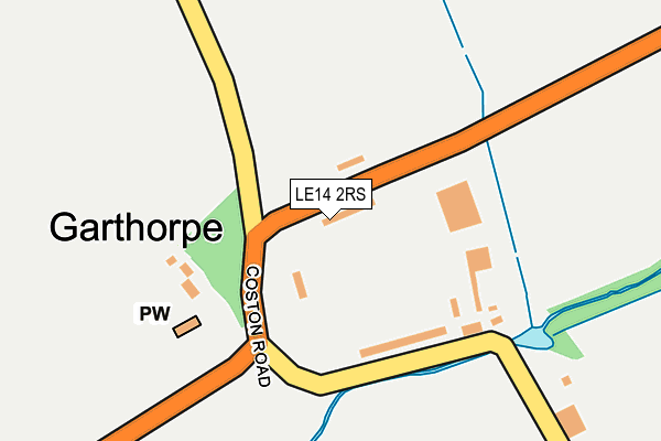 LE14 2RS map - OS OpenMap – Local (Ordnance Survey) LE14 2RS map - OS OpenMap – Local (Ordnance Survey)