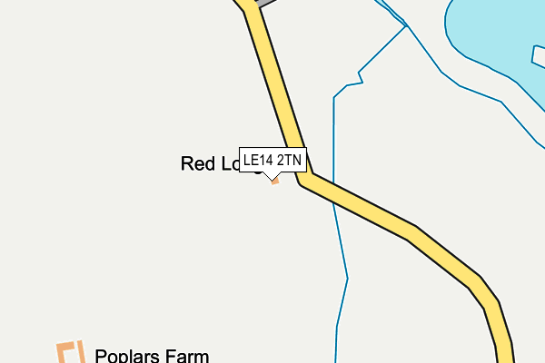 LE14 2TN map - OS OpenMap – Local (Ordnance Survey) LE14 2TN map - OS OpenMap – Local (Ordnance Survey)