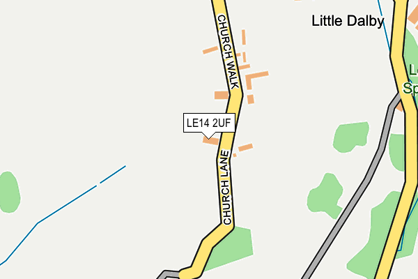 LE14 2UF map - OS OpenMap – Local (Ordnance Survey) LE14 2UF map - OS OpenMap – Local (Ordnance Survey)