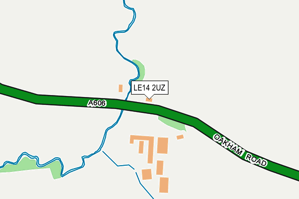 LE14 2UZ map - OS OpenMap – Local (Ordnance Survey)
