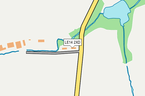 LE14 2XD map - OS OpenMap – Local (Ordnance Survey) LE14 2XD map - OS OpenMap – Local (Ordnance Survey)