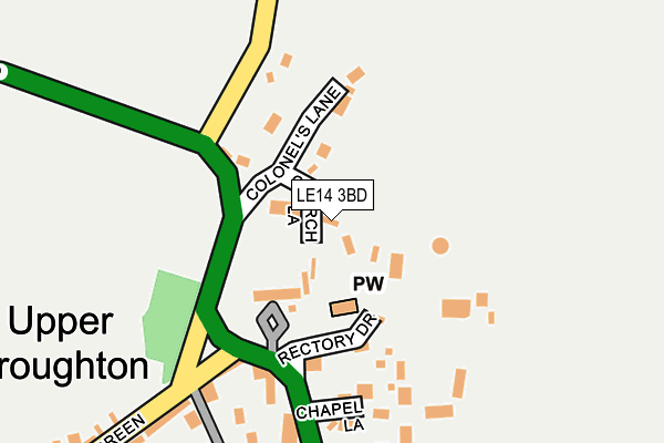 LE14 3BD map - OS OpenMap – Local (Ordnance Survey) LE14 3BD map - OS OpenMap – Local (Ordnance Survey)