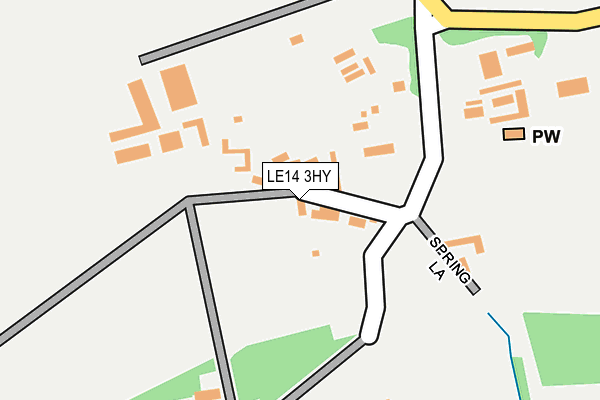 LE14 3HY map - OS OpenMap – Local (Ordnance Survey) LE14 3HY map - OS OpenMap – Local (Ordnance Survey)