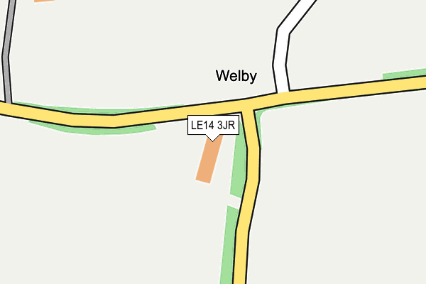 LE14 3JR map - OS OpenMap – Local (Ordnance Survey) LE14 3JR map - OS OpenMap – Local (Ordnance Survey)