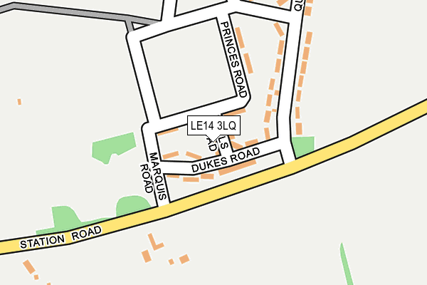 LE14 3LQ map - OS OpenMap – Local (Ordnance Survey) LE14 3LQ map - OS OpenMap – Local (Ordnance Survey)
