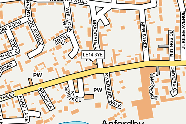 LE14 3YE map - OS OpenMap – Local (Ordnance Survey) LE14 3YE map - OS OpenMap – Local (Ordnance Survey)
